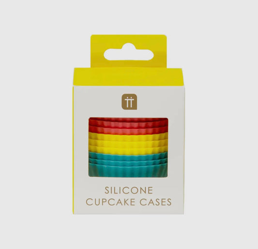 TT Silicone 12 Cupcake Cases Bright