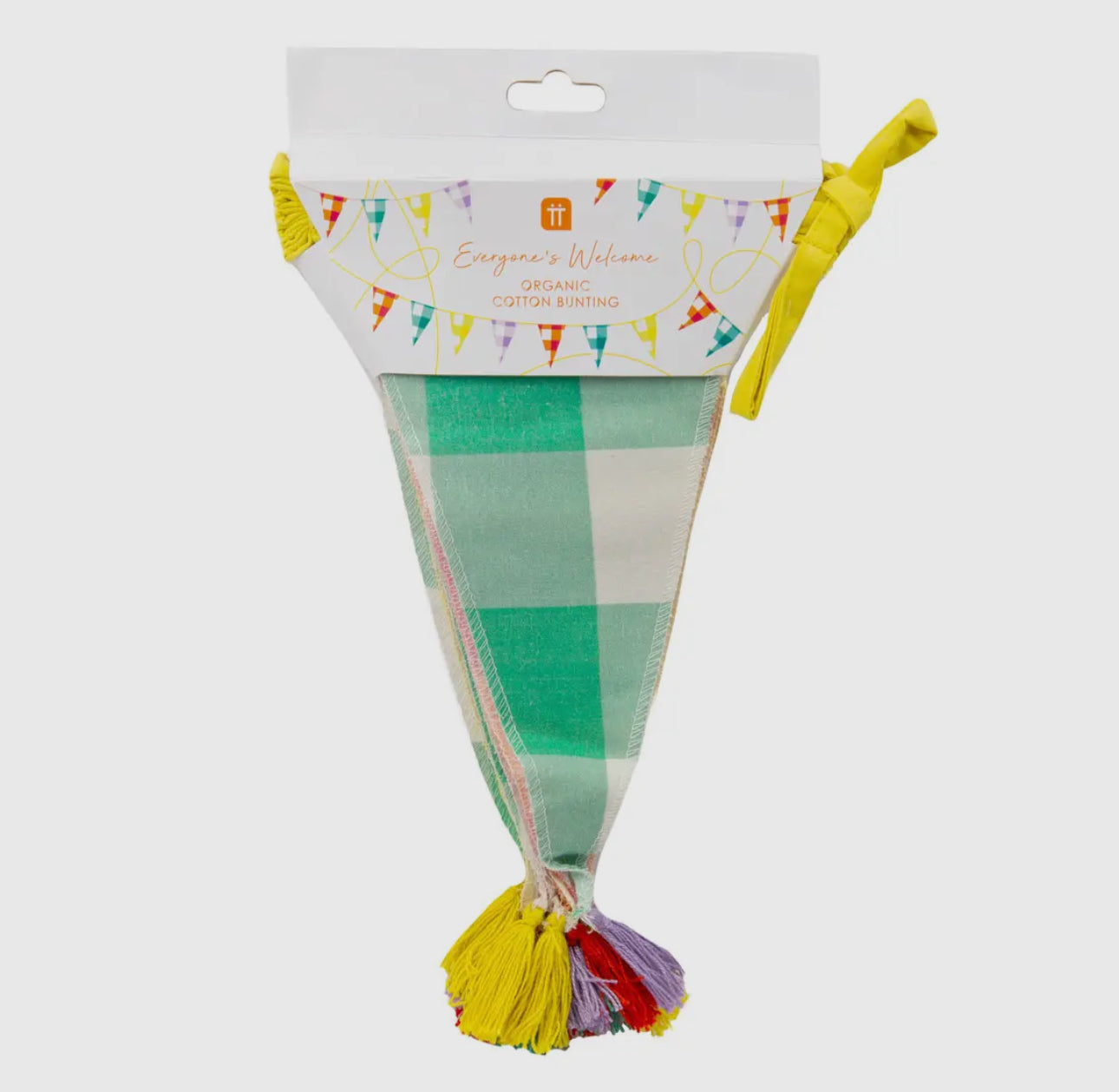 TT Gingham Bright Organic Cotton Bunting 3M/10FT