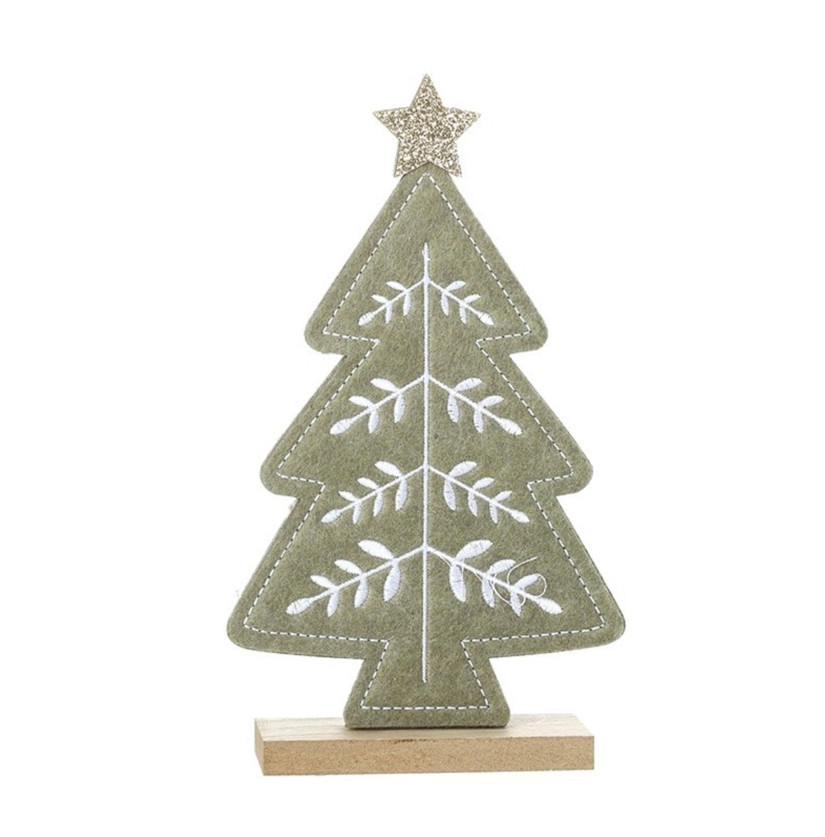 HS Felt Embroidered Standing Tree