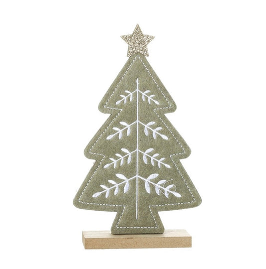 HS Felt Embroidered Standing Tree