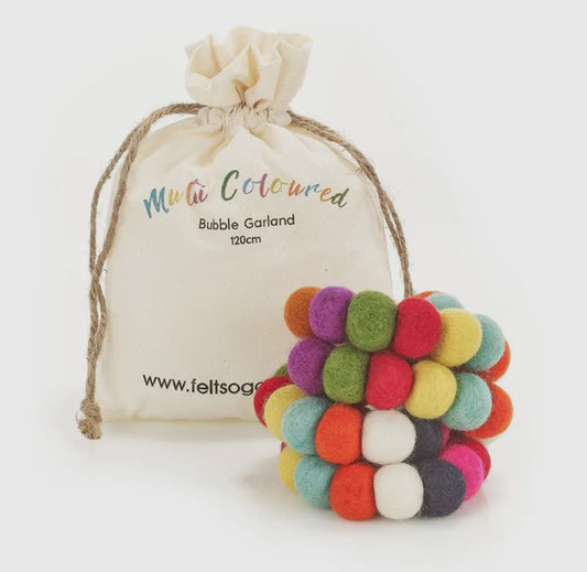 Pom Pom Felt Garland 120cm