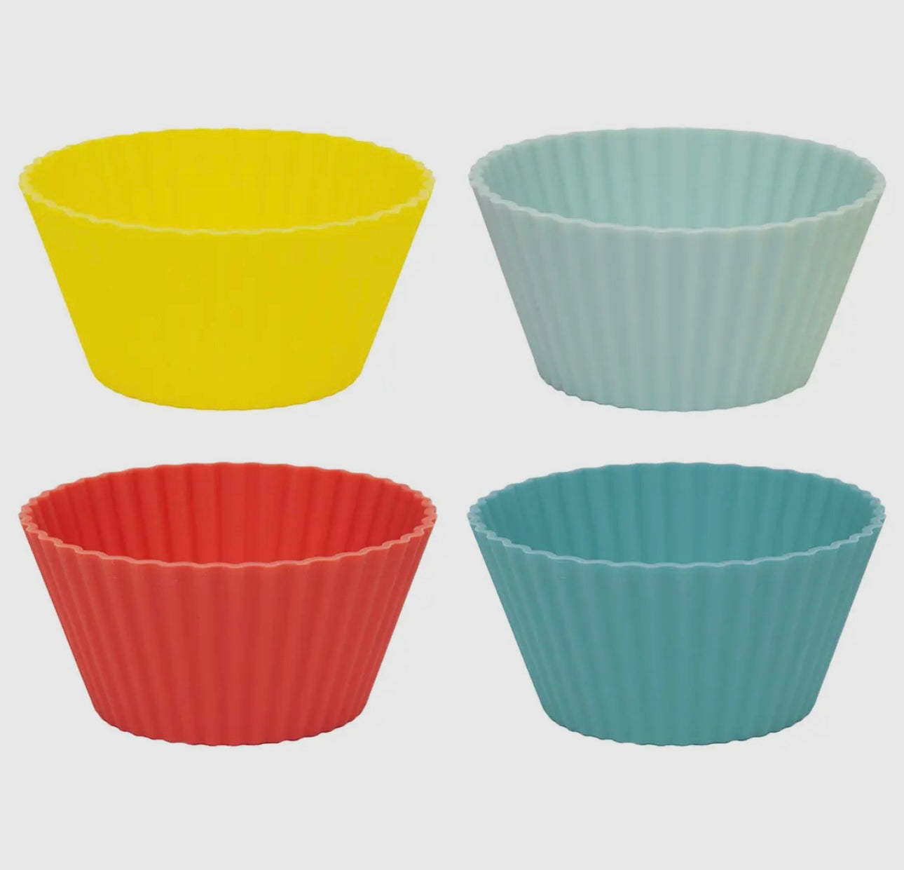 TT Silicone 12 Cupcake Cases Bright