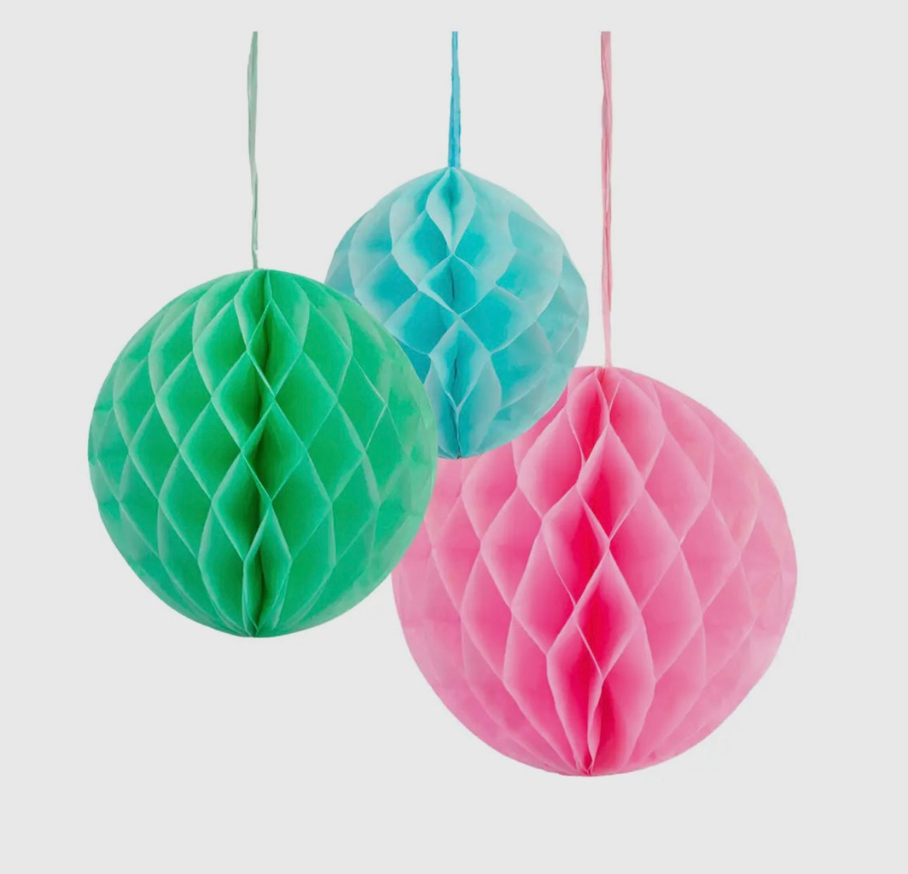 TT Honeycomb Triple Hanging Balls