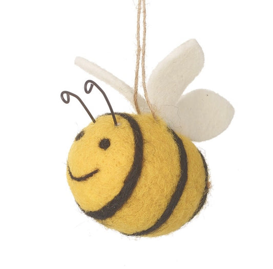 HS Hanging Knitted Bee Small
