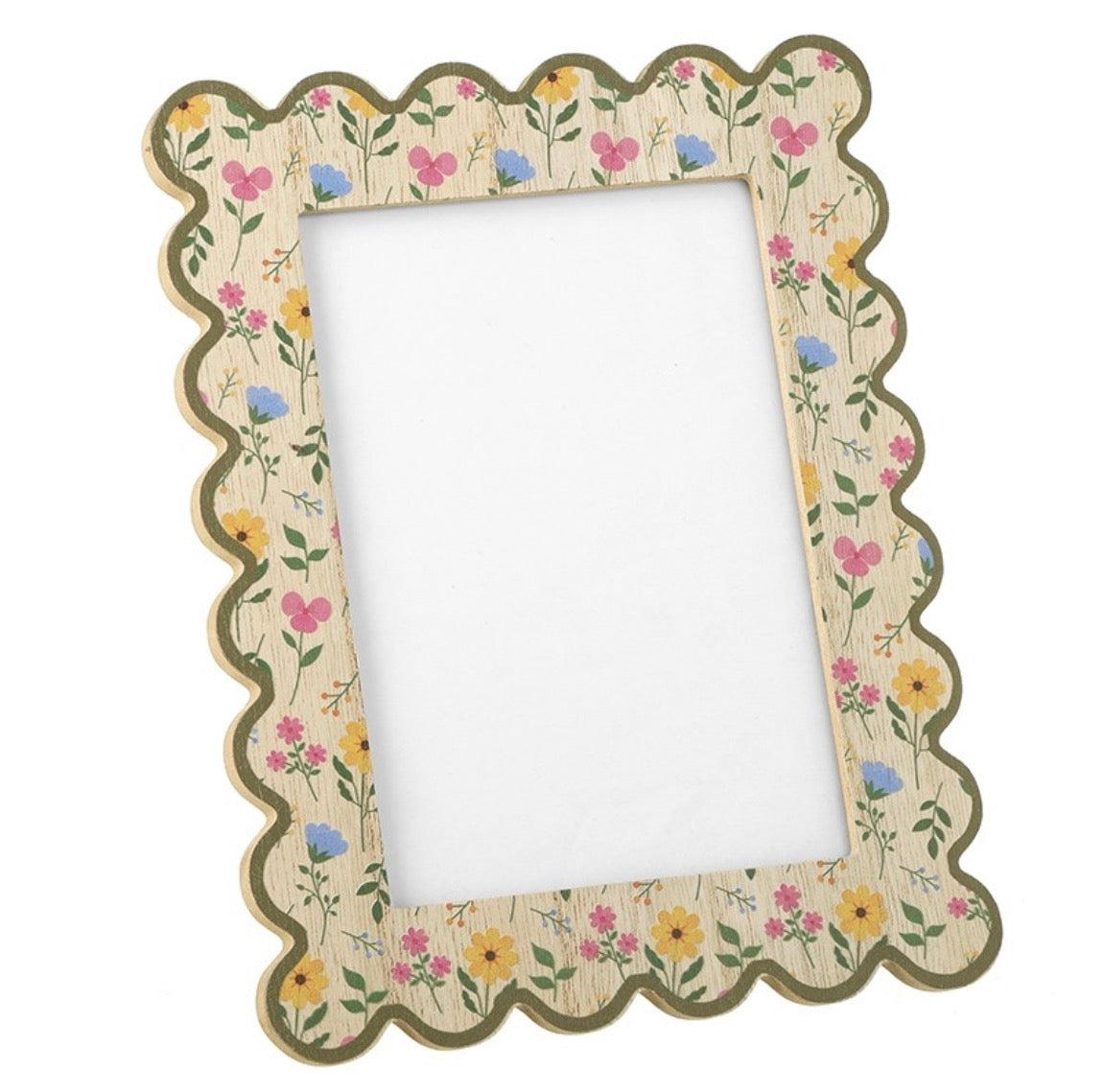 HS Floral Scalloped Edge Photo Frame 7x5’’