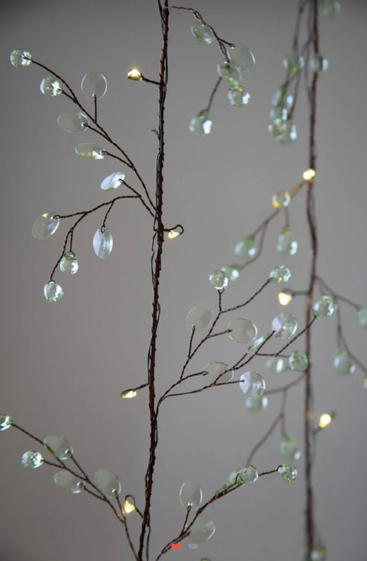 LSL Clear Crystal Blossom Green Lights