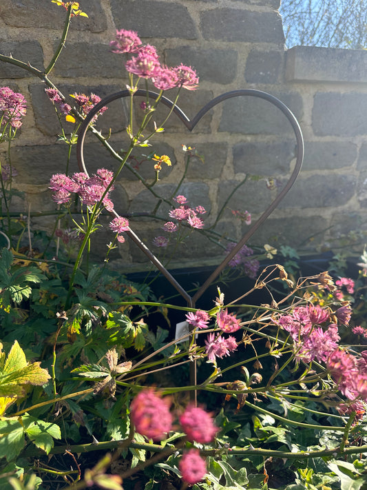 Decorative Small Heart Garden Stake