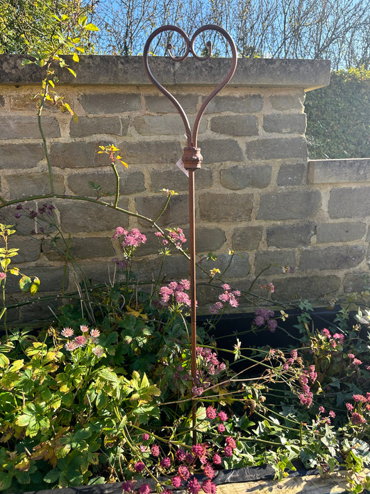 Decorative Metal Heart Garden Stake