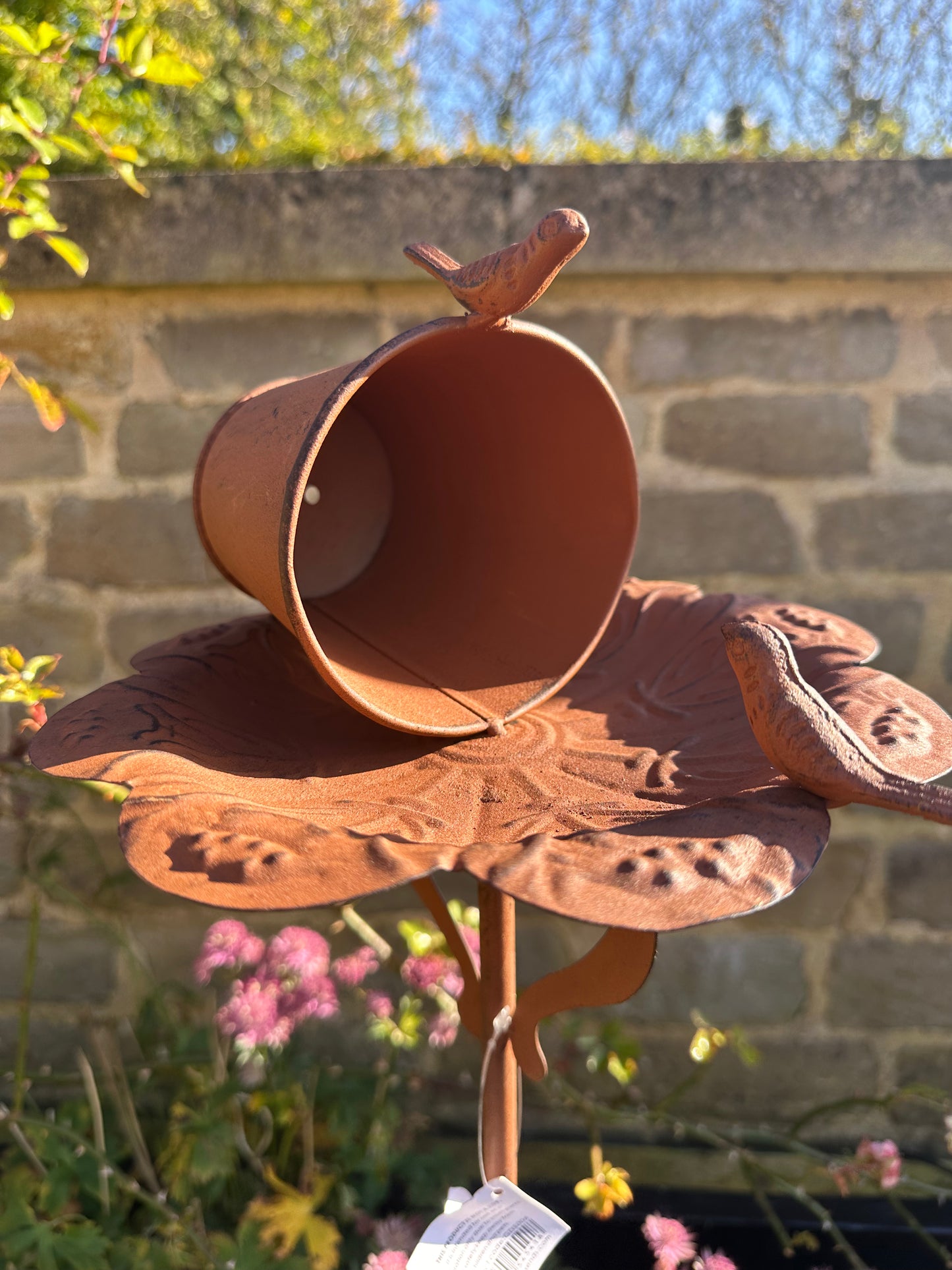 Decorative Garden Stake Bird Feeder