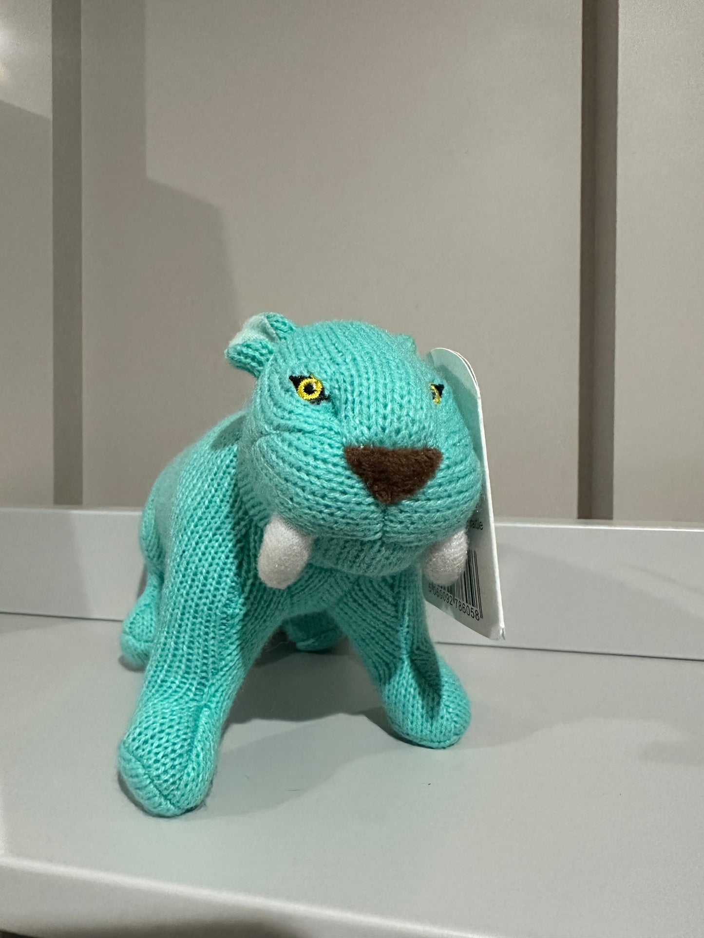 Best Years Turquoise Sabre Tooth Tiger Rattle