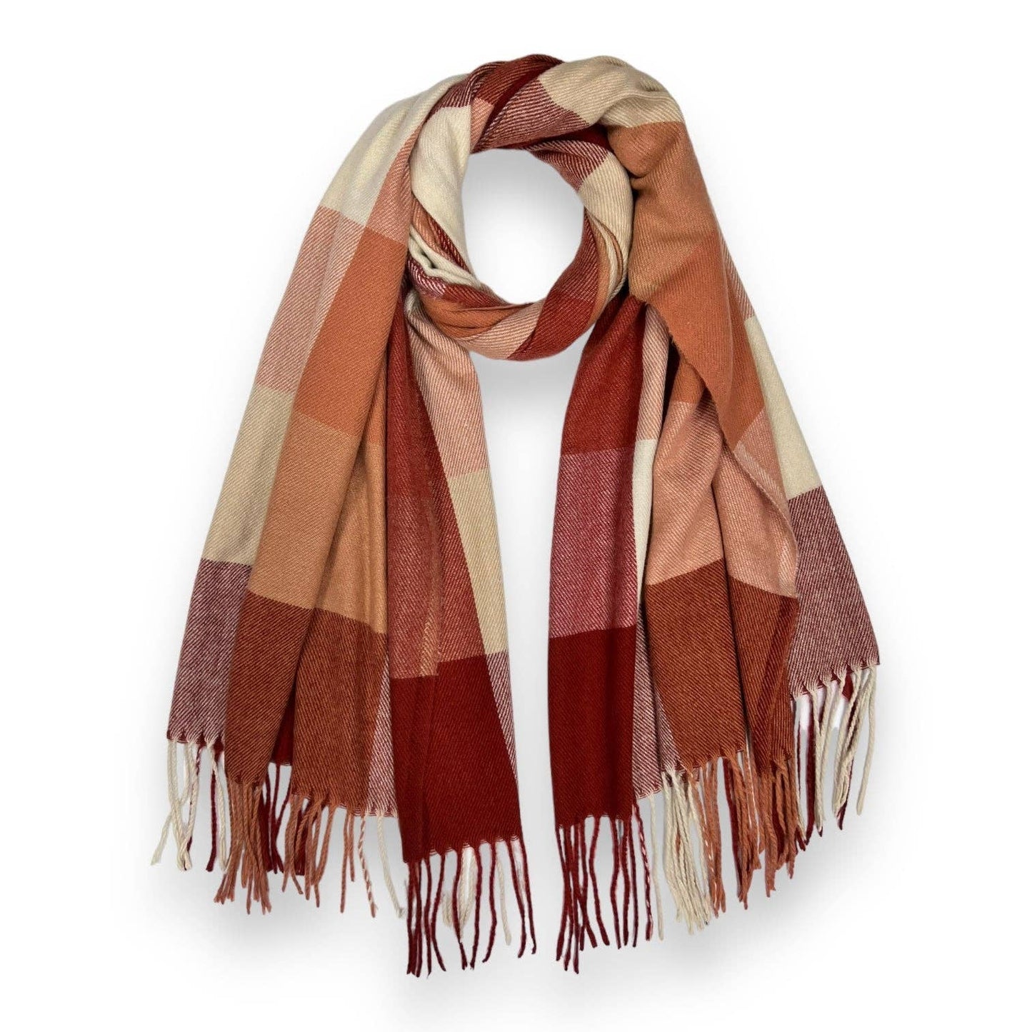 Soft Festive Multi Check Winter Scarf