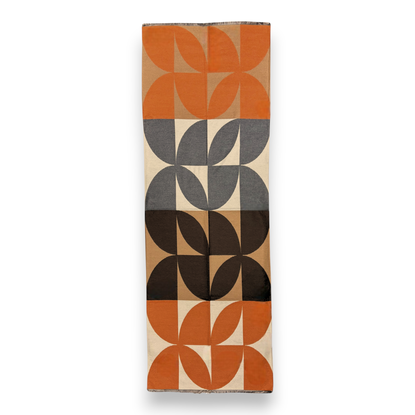 New Retro Print Cashmere Blend Winter Scarf