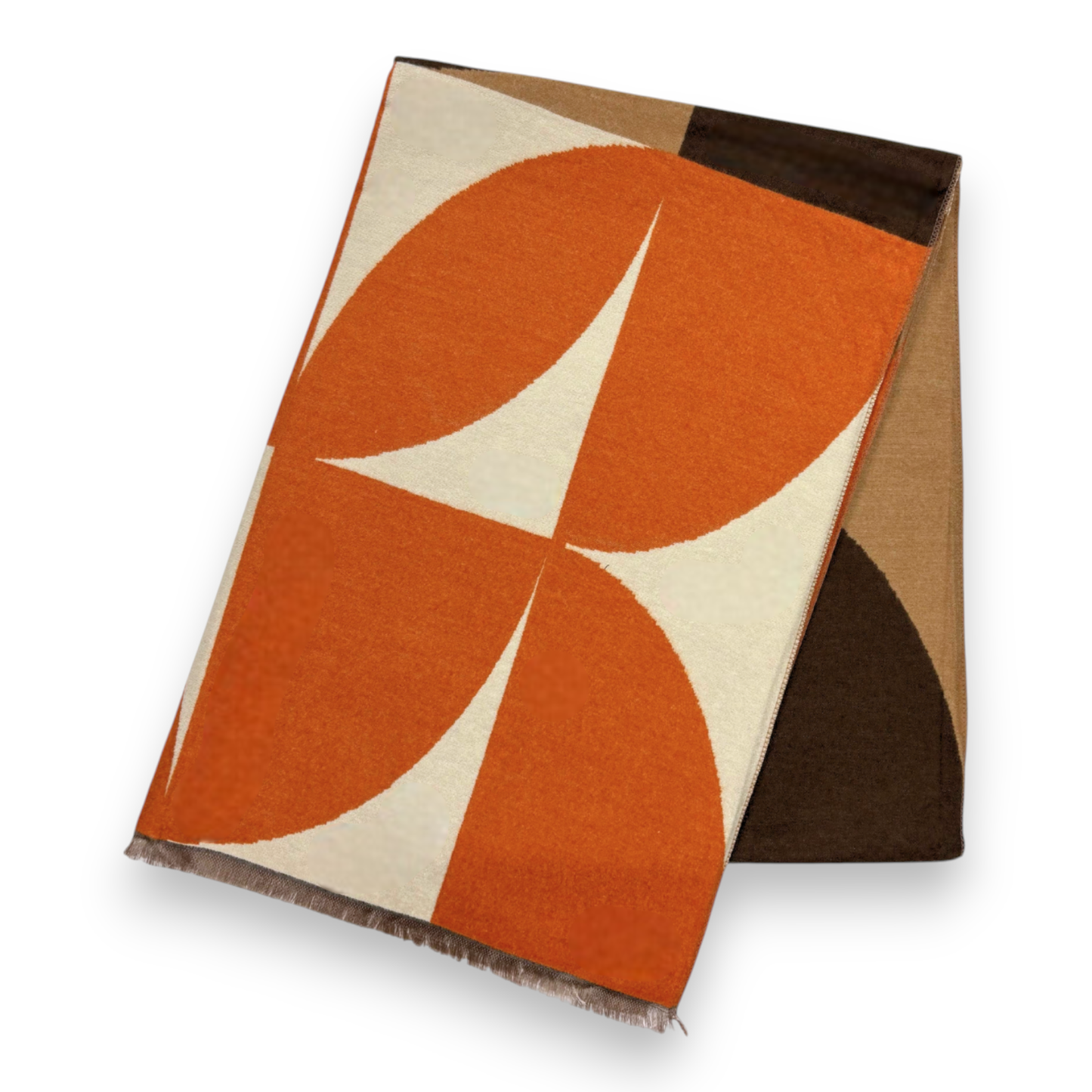 New Retro Print Cashmere Blend Winter Scarf