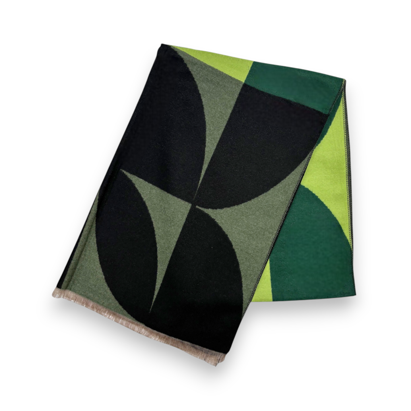 New Retro Print Cashmere Blend Winter Scarf