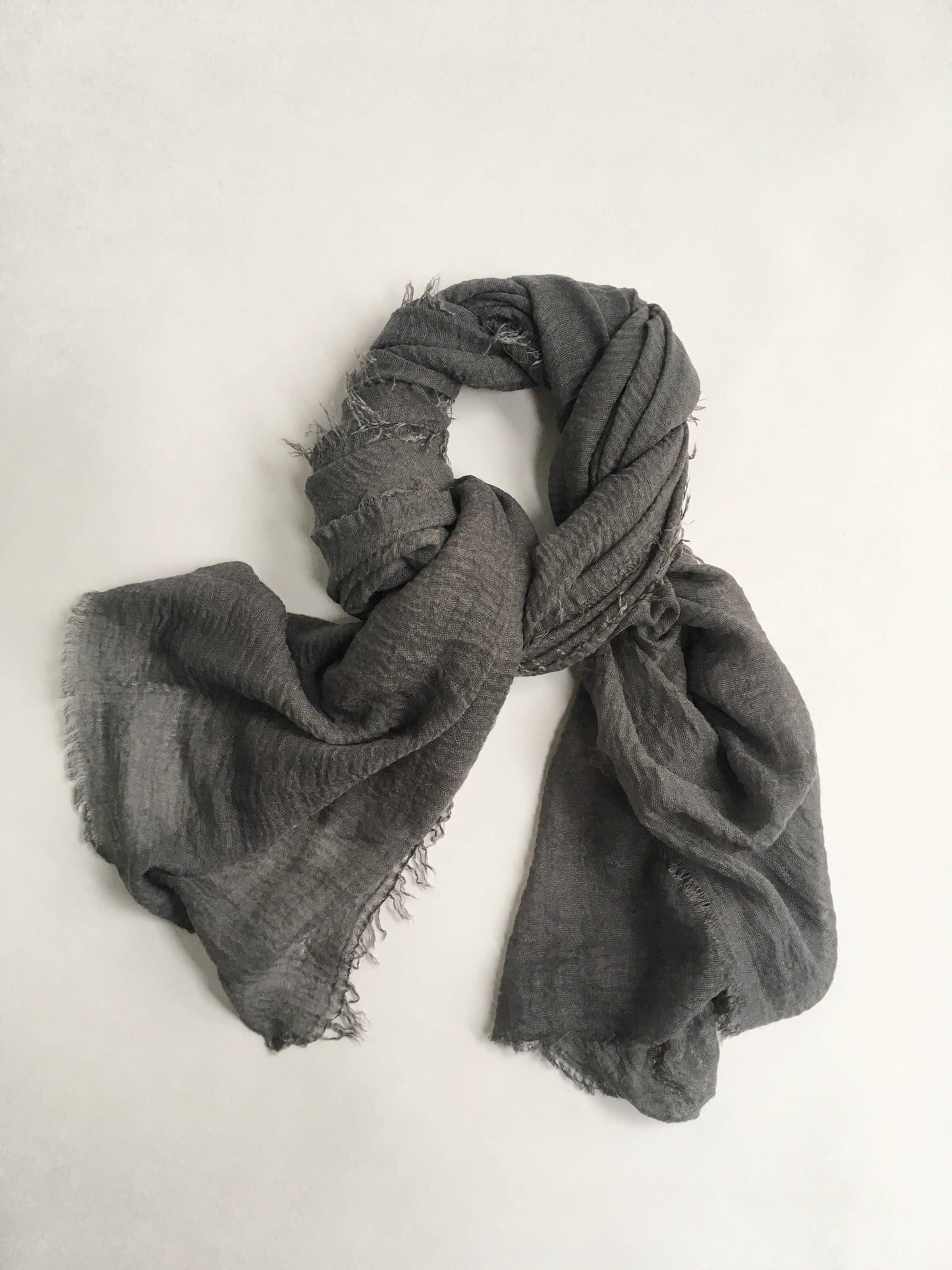 Cariceprints… Hand printed linen mix scarf printed in Daisy