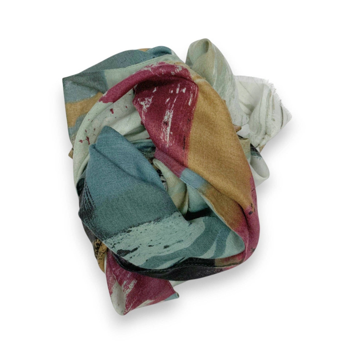 Brush Stroke Print Scarf
