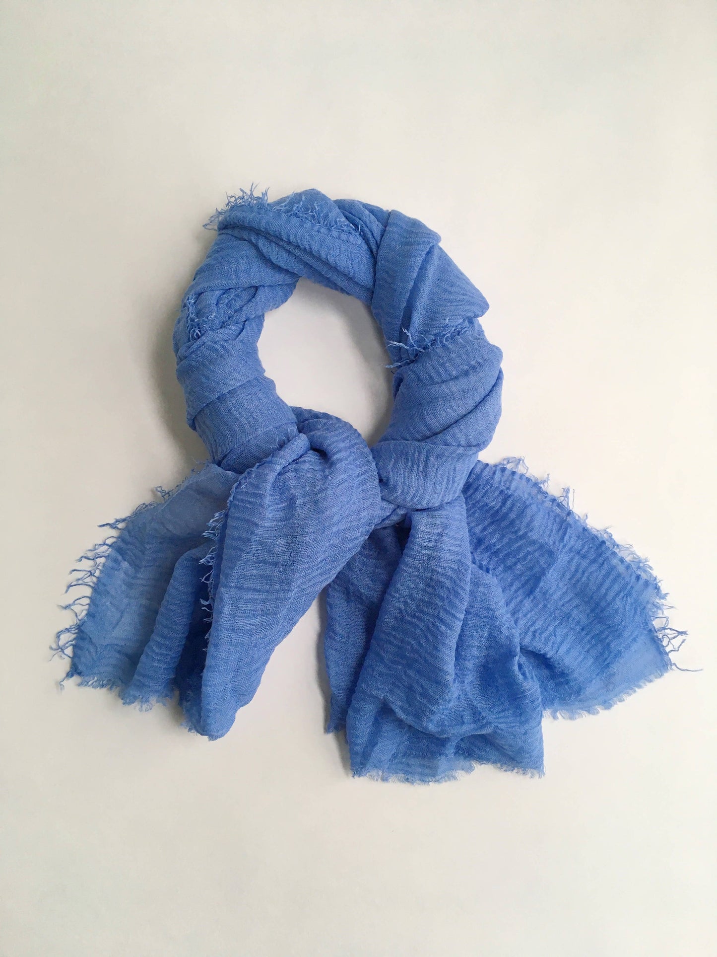 Cariceprints… Hand printed linen mix scarf in Spring Fling