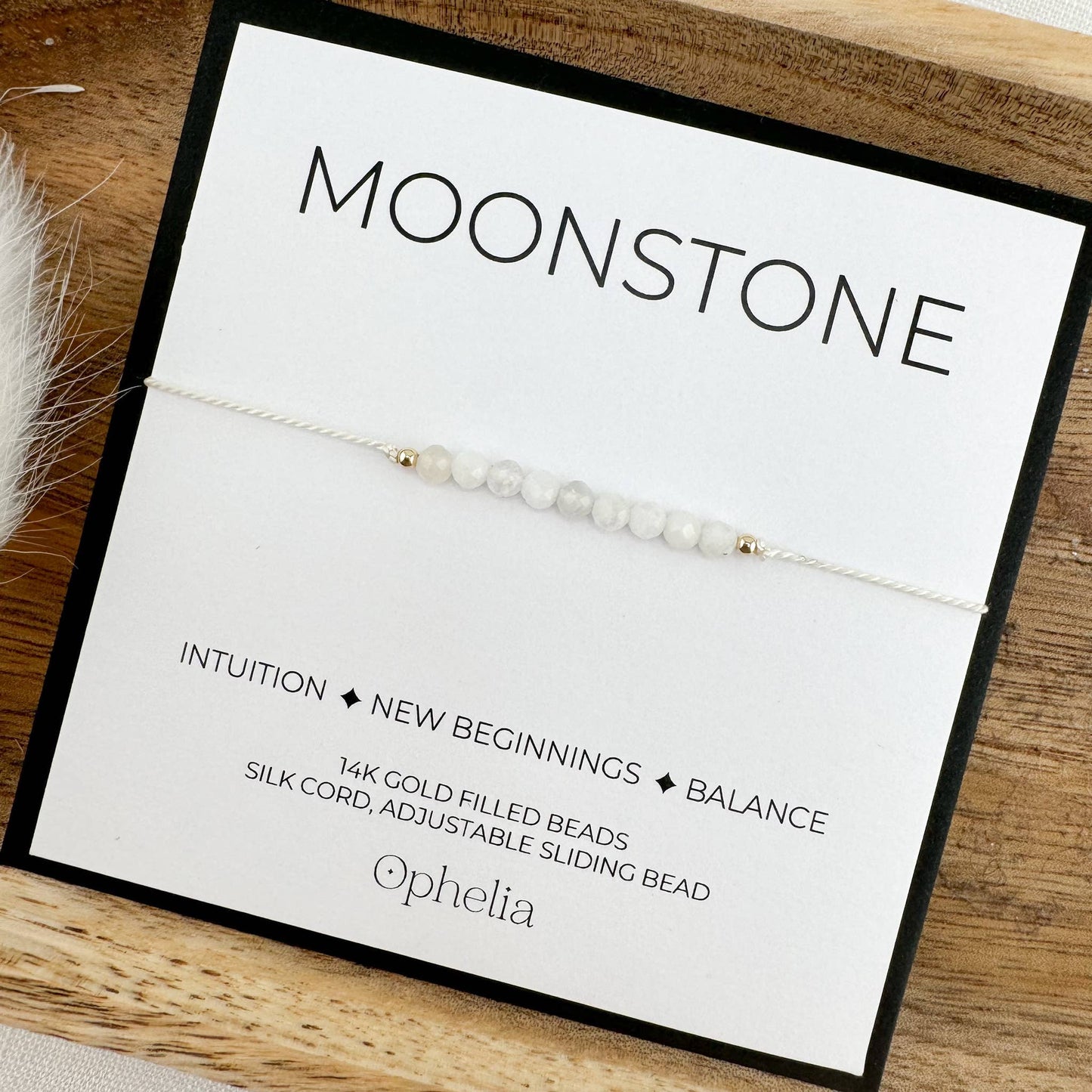 Moonstone Silk Bracelet