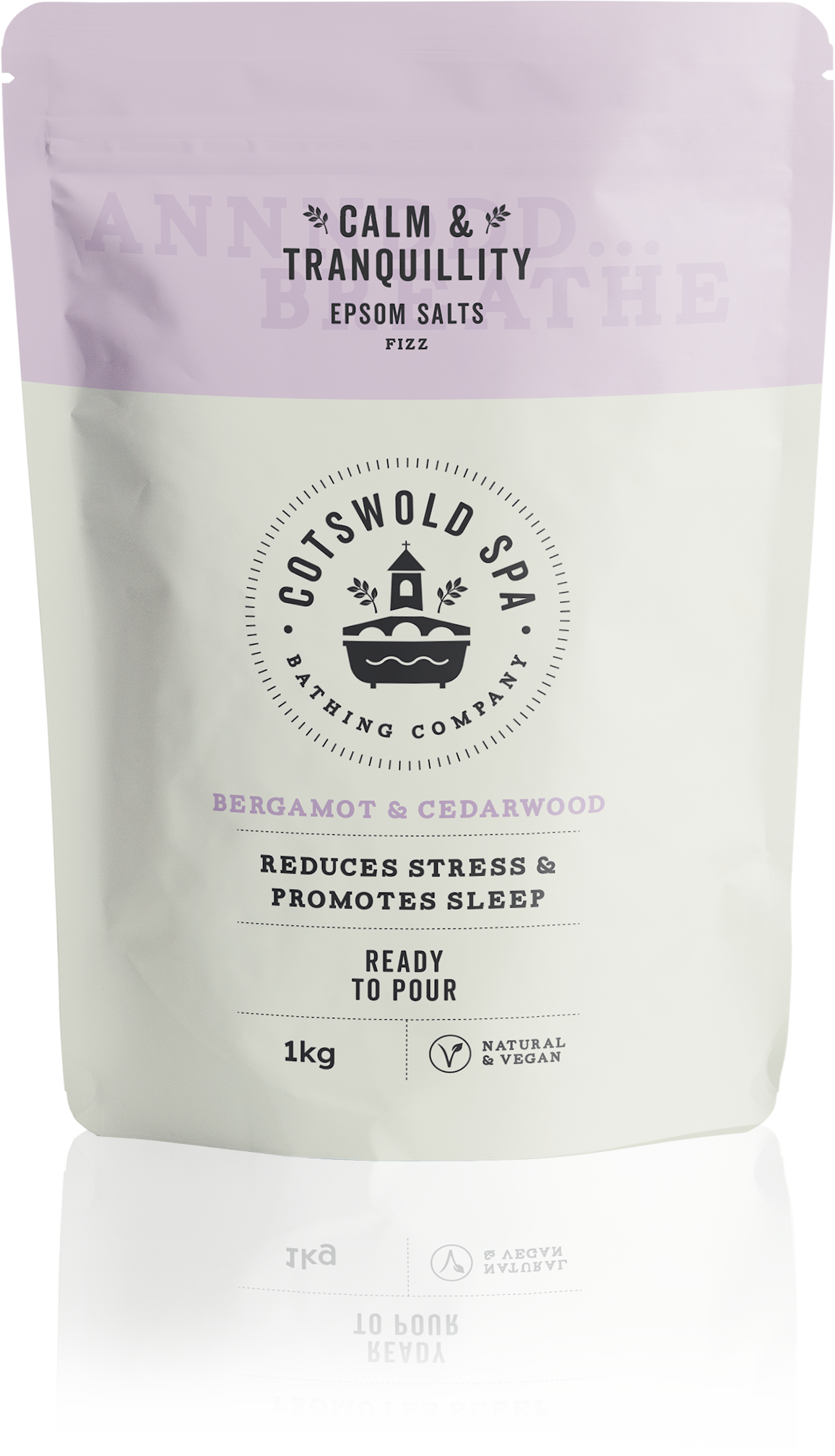 Calm & Tranquillity 1kg Luxury Epsom Salts with Bergamot