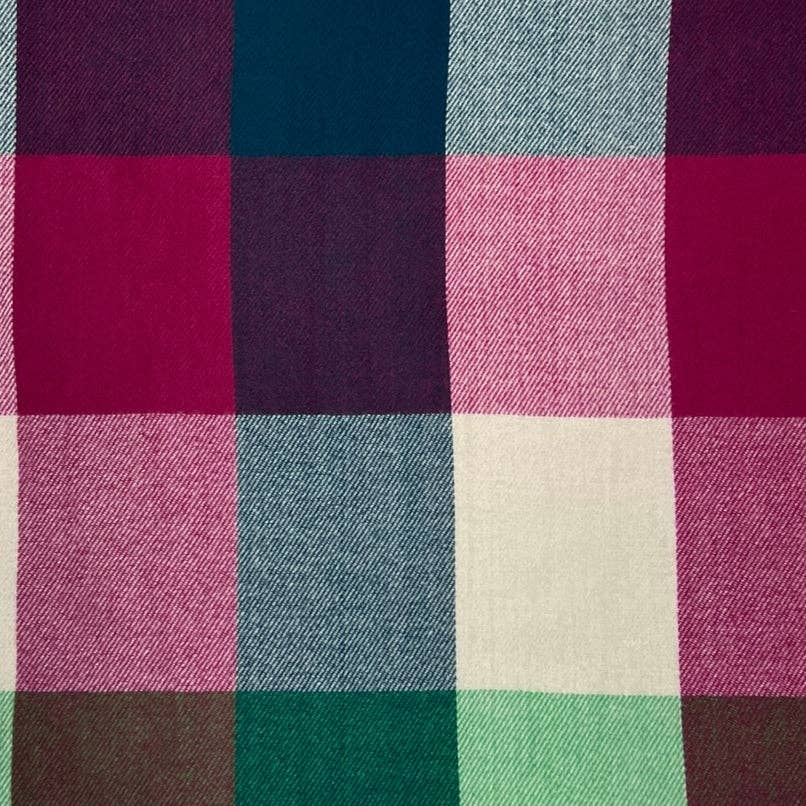 Soft Festive Multi Check Winter Scarf